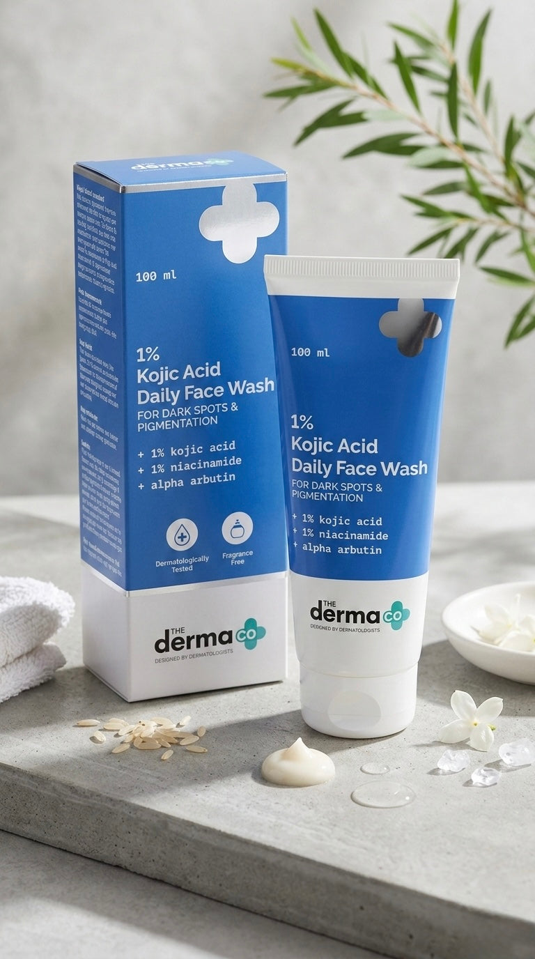 The Derma Co 1% Kojic Acid Face Wash | Niacinamide & Alpha Arbutin
