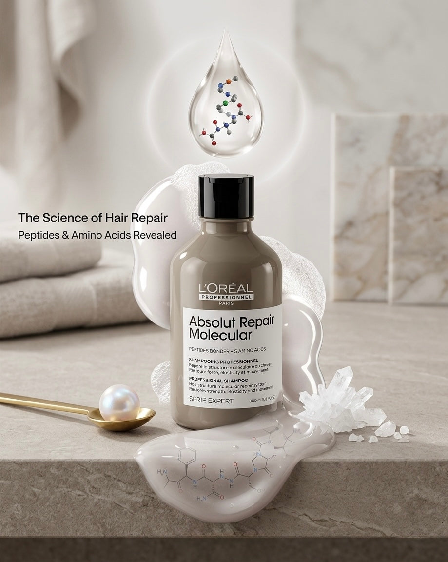 L'Oréal Professionnel Absolut Repair Mo-Free Deep Repairing Shampoo for Damaged Hair-300 ml