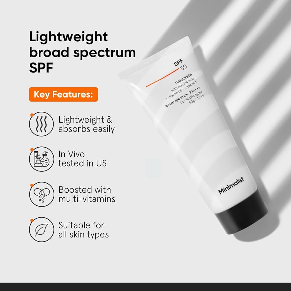Minimalist Cream Sunscreen SPF 50