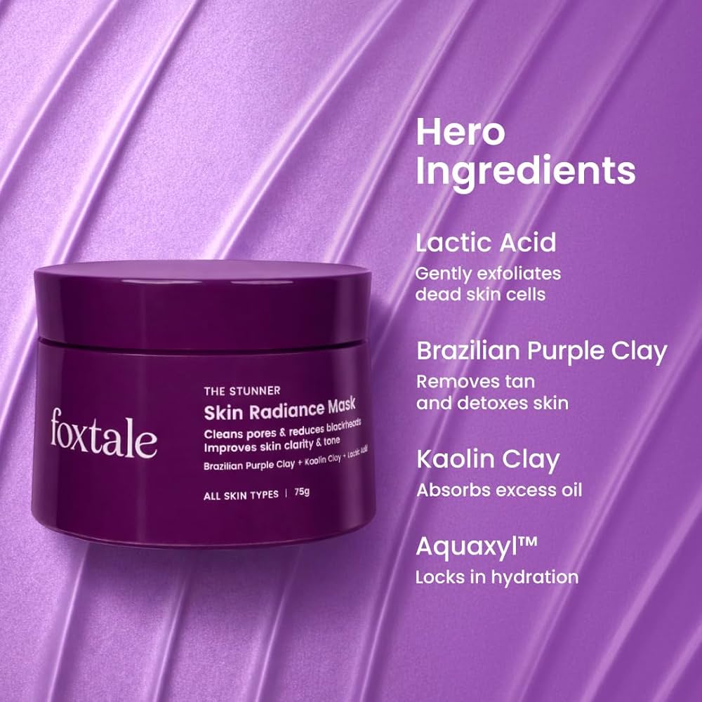 Foxtale De-Tan Face Mask for Glowing Skin- 75gm