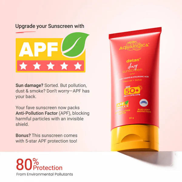 Aqualogica Detan+ Dewy Sunscreen SPF 50+ PA++++