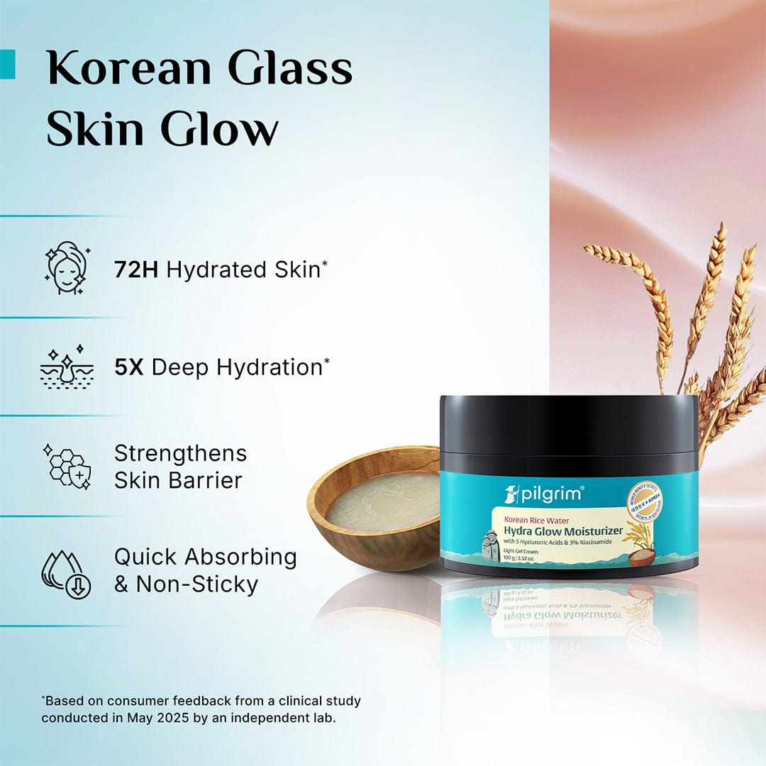 Pilgrim Korean Rice Water Hydra Glow Moisturizer 100Gm