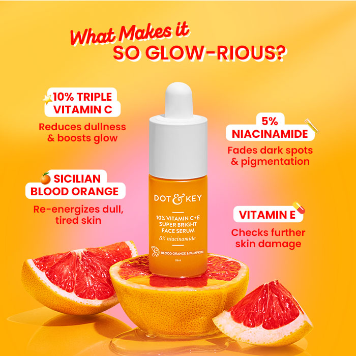DOT & KEY 10% Vitamin C + E Serum for Glowing Skin-30 ml